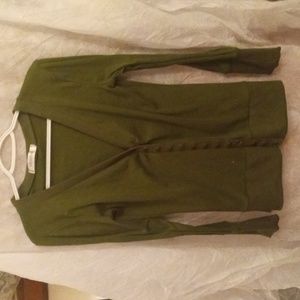 Green NENONA button up sweater